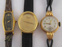 An 18ct gold ladys wrist watch by