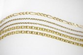 An 18ct gold necklace and an 1