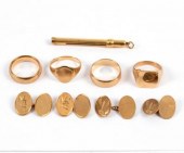 An 18ct gold propelling toothp