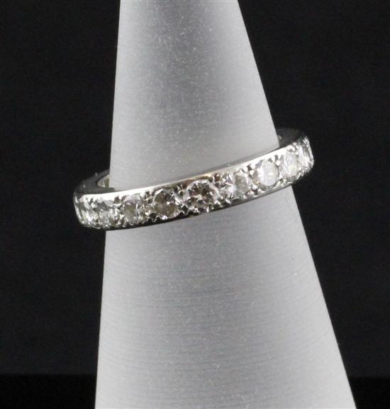 An 18ct white gold and diamond