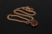 An 18ct yellow gold curb link