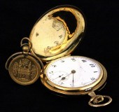 An 18ct yellow gold hunter poc