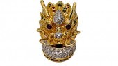 AN 18K DRAGON DIAMOND PENDANTA