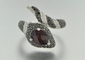 An 18k Gold Black and White Di