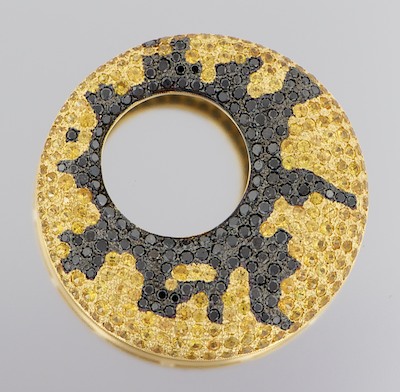 An 18k Gold Black Diamond and