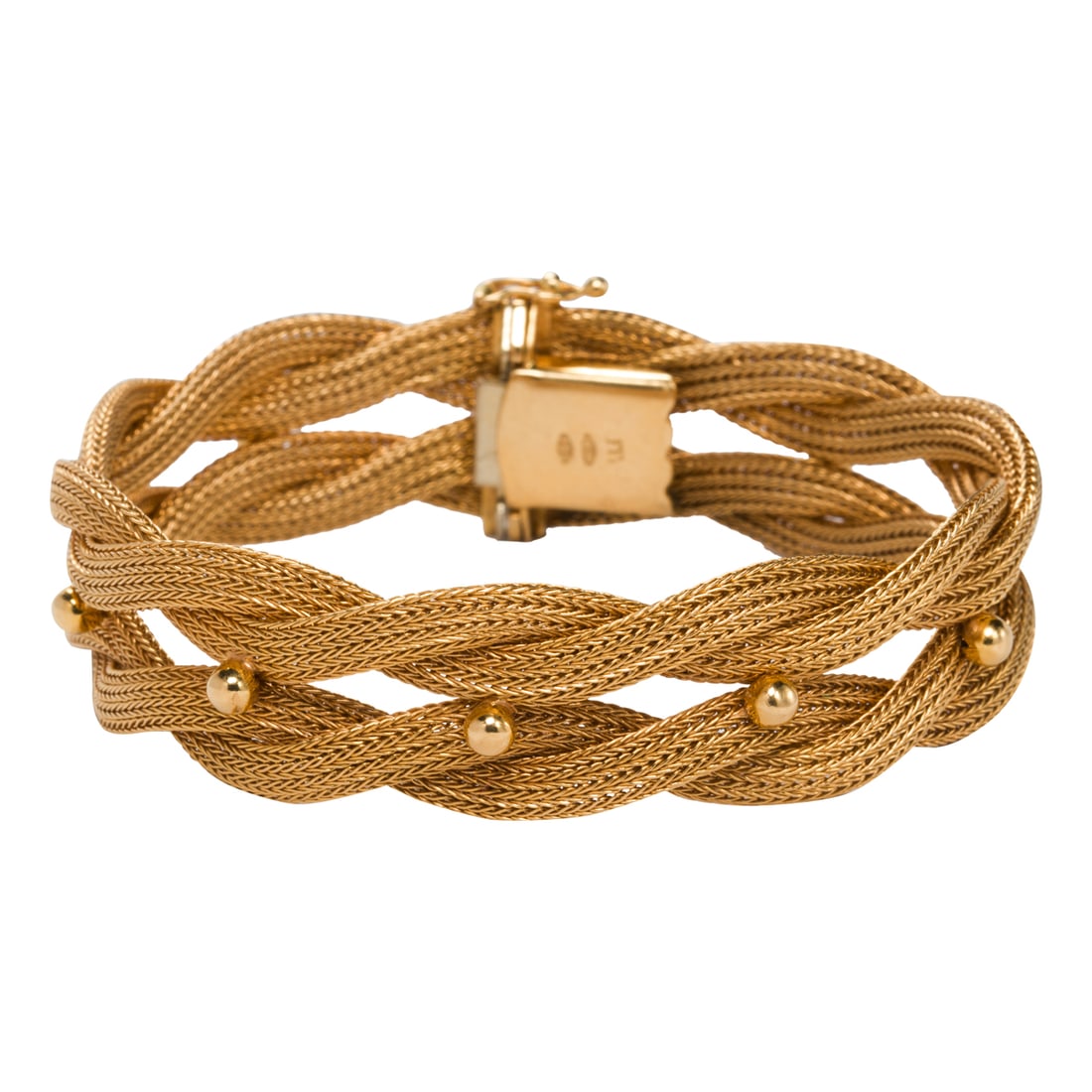 AN 18K GOLD BRACELETAn 18k gold