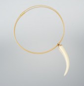 An 18k Gold Cable Necklace Sig