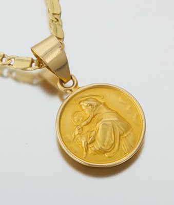An 18k Gold Chain and Religious