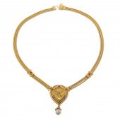AN 18K GREEK-INSPIRED NECKLACE