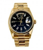 AN 18K MENS 36MM ROLEX PRESIDE
