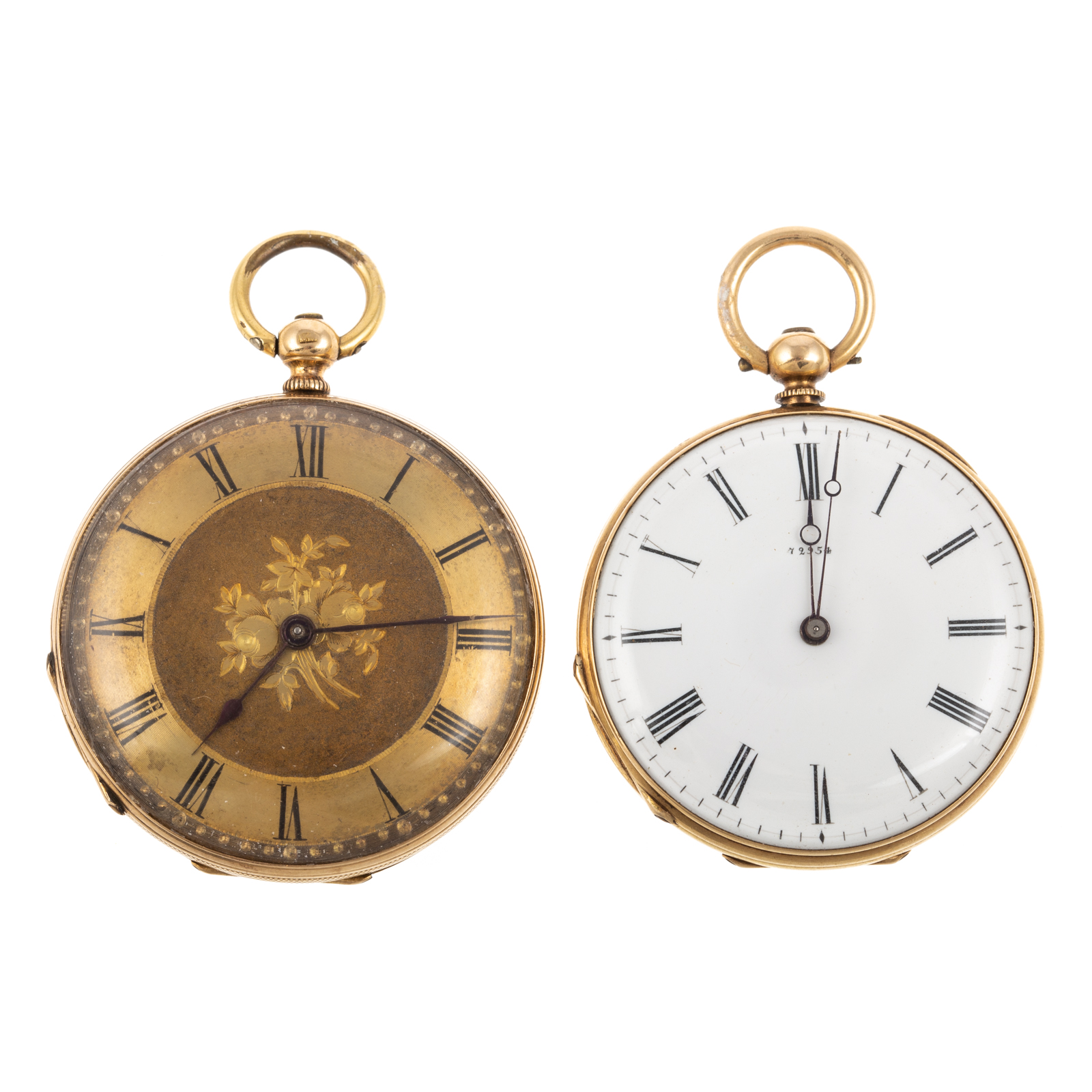AN 18K POCKET WATCH & ANTIQUE