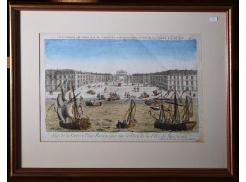 An 18th C. hand colored