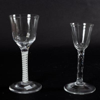 An 18th Century cordial glass