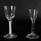 An 18th Century cordial glass