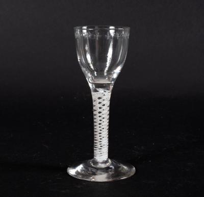 An 18th Century cordial glass