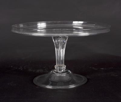 An 18th Century glass tazza, the