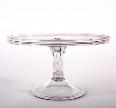 An 18th Century glass tazza, the
