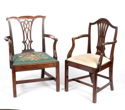 An 18th Century mahogany armchair