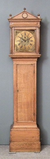An 18th Century oak longcase c