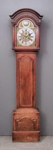An 18th Century oak longcase c