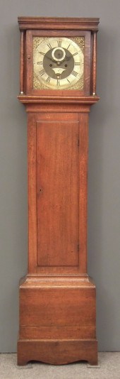 An 18th Century oak longcase c