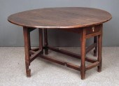 An 18th Century oak oval gatel