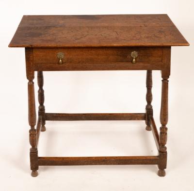 An 18th Century oak side table,