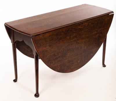 An 18th Century oval oak table,