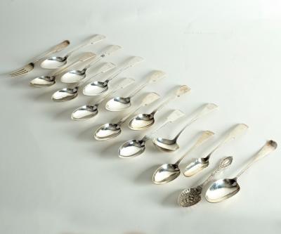 An 18th Century silver spoon and