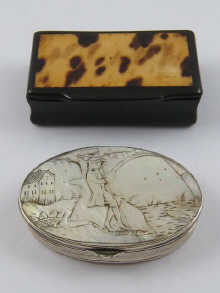 An 18th century white metal