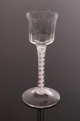 An 18th Century wine glass, the