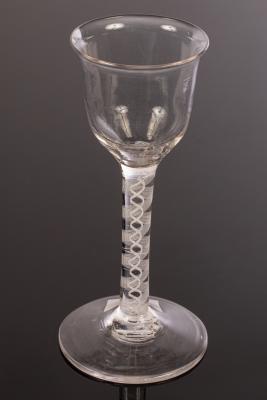 An 18th Century wine glass, the