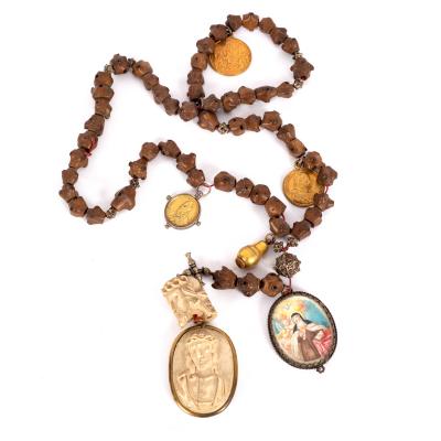 An 18th Century wooden rosary