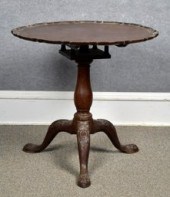 An 18th/19th C. carved mahogan