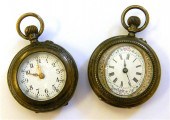 An 800 silver open face pocket