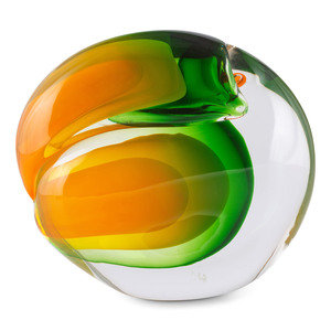 An Abstract Art Glass Sculpture