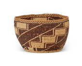 AN ACHUMAWI BASKETRY BOWL<br>A