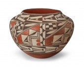 AN ACOMA PUEBLO POTTERY OLLA J
