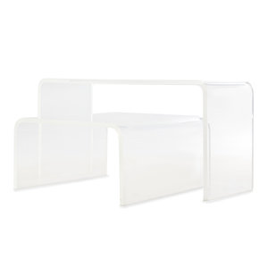An Acrylic Waterfall Low Table