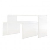 An Acrylic Waterfall Low Table