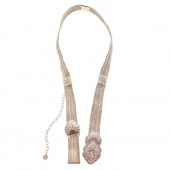 AN ADJUSTABLE STERLING SILVER