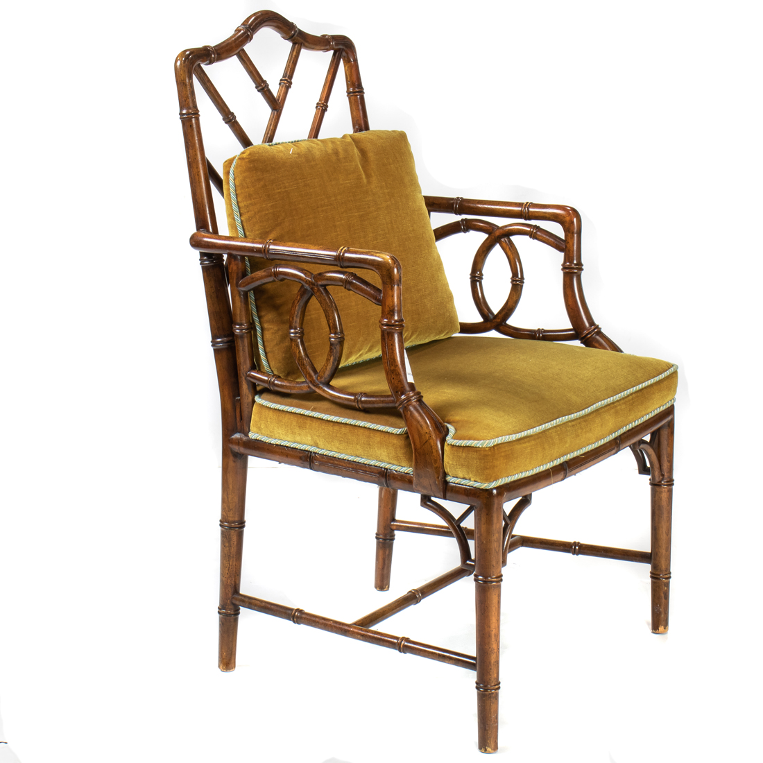 AN AESTHETIC CARVED ARMCHAIR An
