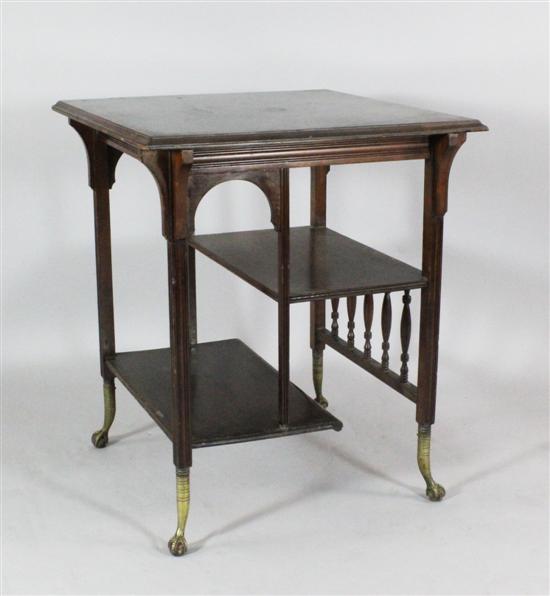 An Aesthetic mahogany three tier