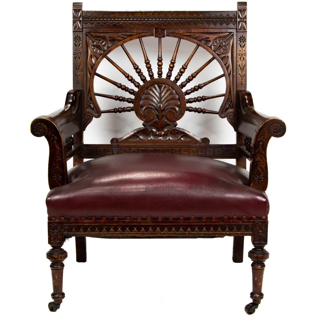 AN AESTHETIC MOVEMENT CARVED PARLOR
