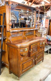 AN AESTHETIC MOVEMENT MAHOGANY