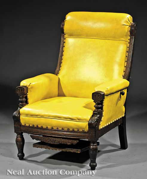 An Aesthetic Oak Reclining Chair