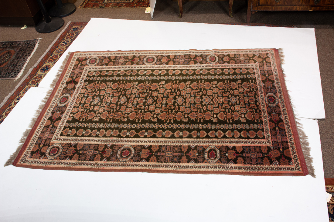 AN AFGHAN BOKHARA FINE KNOTTED