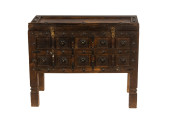 AN AFGHAN DOWRY CHEST DECORATE
