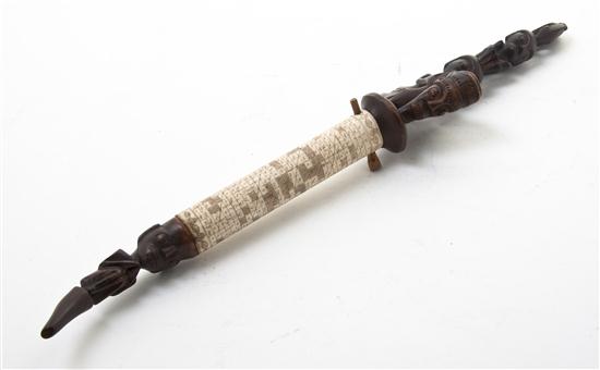 * An African Ivory and Wood Staff