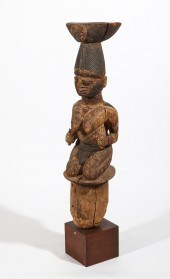 AN AFRICAN TRIBAL FIGURAL HOUS